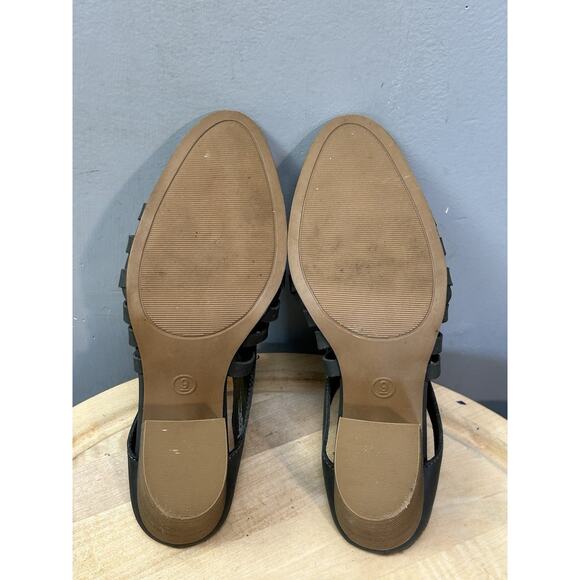 Universal Thread Aiden Wedge Gray Block Heel Huarache Mules Women's Size 9 - Picture 5 of 8